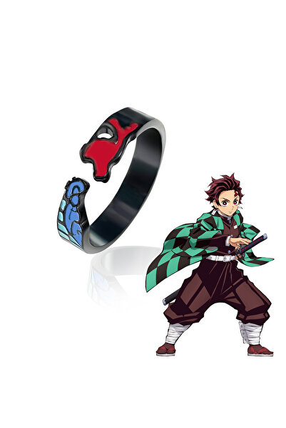 Choice R00087 Anime Demon Slayer Series Cosplay Ring Kimetsu No Yaiba Metal Enamel Open Adjustable Finger R