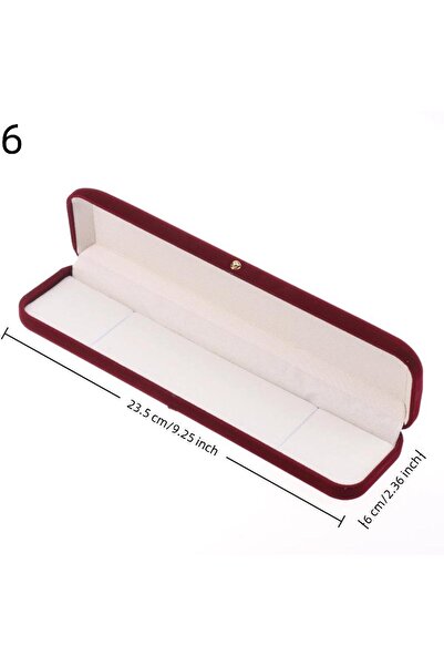 Choice صندوق مجوهرات ذهبي مخملي مكون من 6 قطع، مزود بإبزيم، لعرض وتخزين القلا...