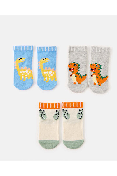 REDTAG جوارب أطفال أولاد متنوعة بطول الكاحل (5 أزواج)