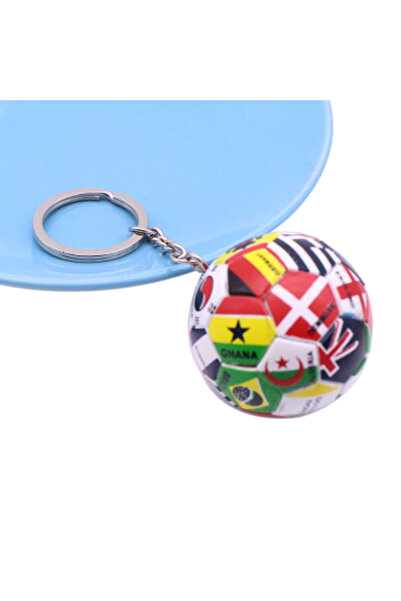 Choice 1pc Hot! Simulation Sports Football Pendant Keychain Thirty-two Countr...
