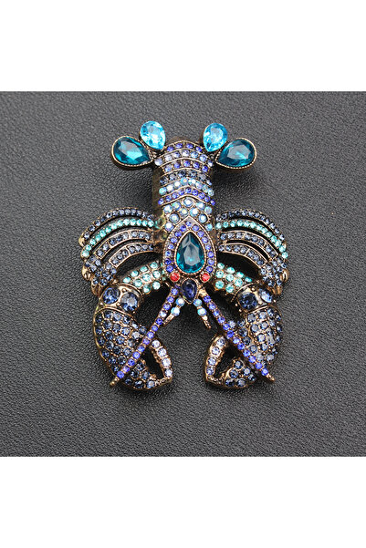 Choice Color 3 Women Men Big Rhinestone Lobster Brooches Fashion Animals Broo...