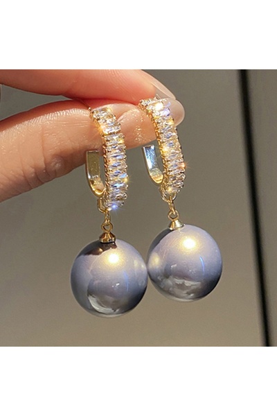 Choice ER21Y0034-1 Classic Elegant Imitation Pearl Beads Drop Earrings For Wo...