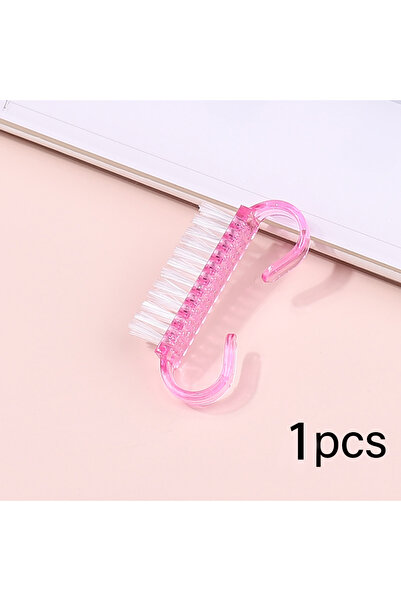 Choice 1pcs pink 1/21/50Pcs Plastic Nail Brushes Mix Color Nail Hand Scrubbin...