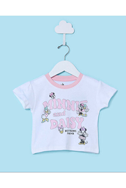 REDTAG Infant Boys White Printed T-Shirt