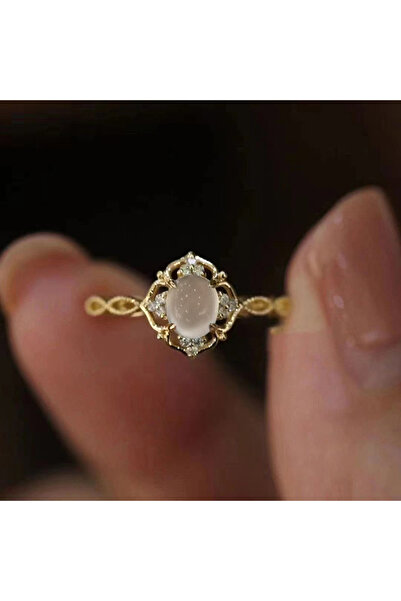 Choice 7 Q931 Huitan Aesthetic Women Wedding Rings with Imitation Moonstone N...