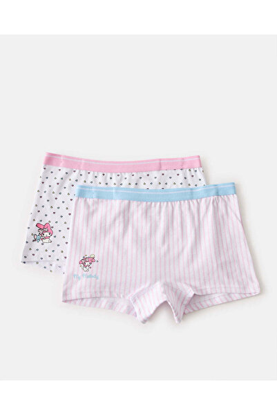 REDTAG طقم سراويل داخلية مخططة باللون الوردي للبنات الصغيرات من ماي ميلودي (ع...