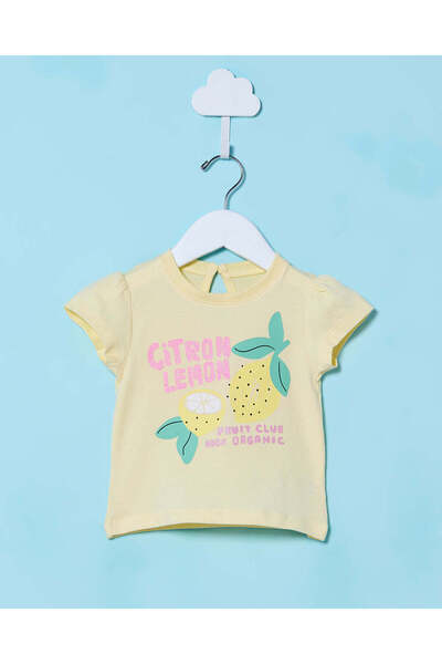 REDTAG تي شيرت أصفر مطبوع للأولاد الرضع