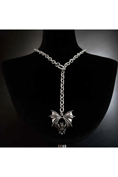 Choice قلادة YA3334-1 بتصميم بانك مرصعة، مجوهرات قوطية، خفاش، مبالغة، هيبي، م...