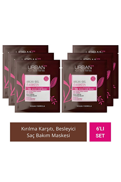 Urban Care Argan Oil & Keratin Saç Bakım Maskesi 50 ml x 6 Adet
