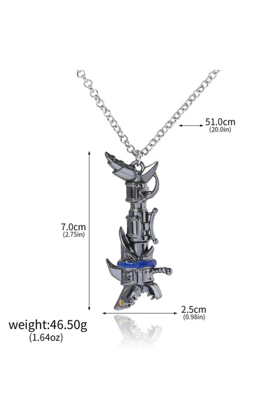 Choice N01134 Game League Of Legends Keychain Game Character Jinx Cannon Weap...