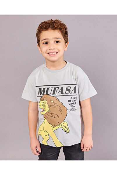 REDTAG تيشيرت للأولاد الصغار مطبوع صورة موفاسا، لون عاجي