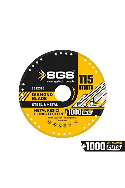 SGS VAKUMLU ELMAS MULTI-METAL KESİCİ 115 MM SGS2365