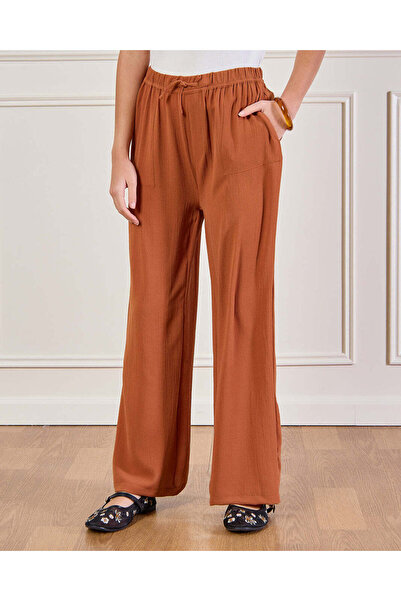 REDTAG Senior Girls Brown Casual Trouser