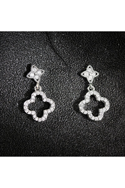 Choice أقراط بيضاء بتصميم زهرة البرسيم الإبداعية، أنيقة وعصرية، مناسبة للنساء...