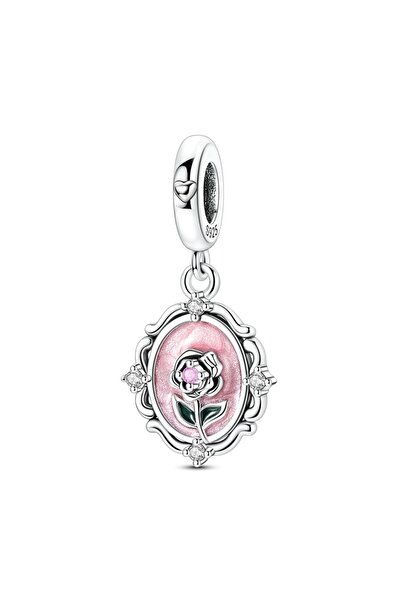 Choice Ktc1834 Mula 925 Silver Charms Eternal Rose Pendant Fit Original Beads Bracelet Making for Women Jew