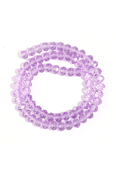 Choice4 10x8mm-ap60pcs 3 4 6 8 10mm Purple Crystal Glass Beads Faceted Austri...