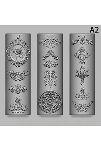 Choice قالب أظافر سيليكون A2 لعيد الميلاد، بنمط باروكي فرنسي، شفاف للغاية، ثل...