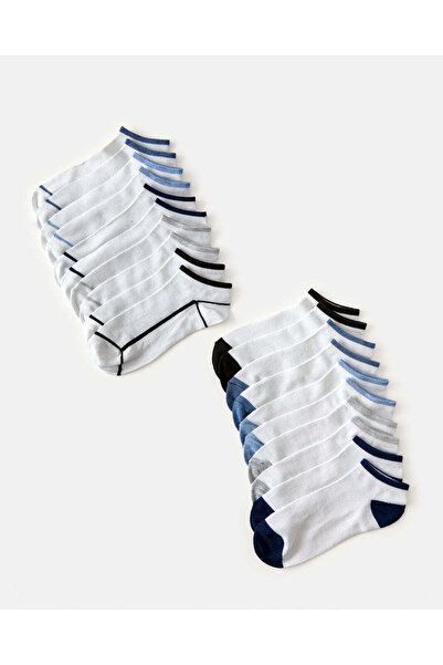 REDTAG Men Assorted Plain Socks Value Pack (10 Pairs)