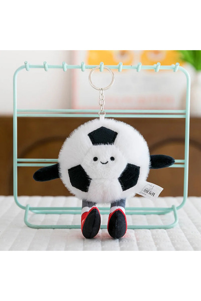 Choice Soccer Simulation Sports Doll Keychain Pendant Plush Toy Creative Foot...