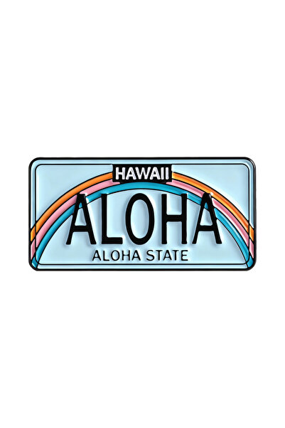 Choice QHXZ5247 Hawaii ALOHA State Enamel Pins Custom Ocean Wave Beach Shark ...