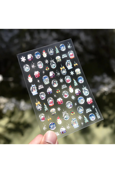 Choice قطعة واحدة من ملصقات تزيين الأظافر ثلاثية الأبعاد على شكل رجل خبز الزن...