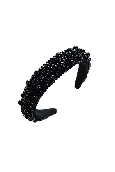 Choice black Sponge Pearl Hair Band Women's Multicolor European and American ...