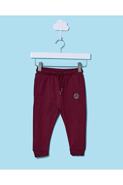 REDTAG بنطال رياضي مطبوع باللون العنابي للأطفال الرضع