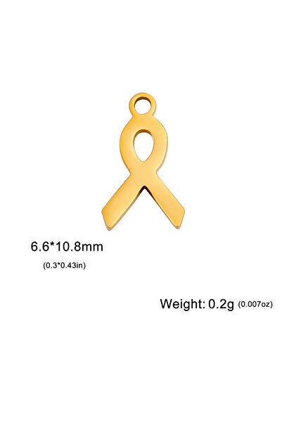 Choice Red Ribbon-G Lemegeton 5pcs Mini Hollow Football Peace Sign Tree Stainless Steel Charms Celtic Knot