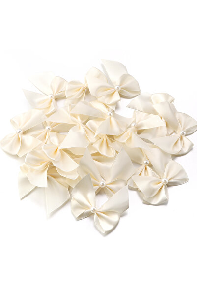 Choice 5.5 × 6 سم، 20 قطعة، بيج، 20 قطعة/مجموعة، فيونكات من شريط ساتان بوليست...