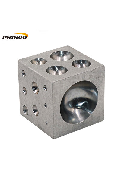 Choice PHYHOO Dapping Block Square with Polished High Carbon Steel Cavities B...