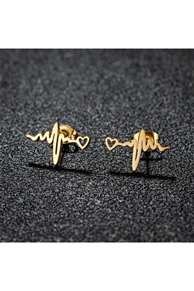 Choice أقراط GED020G صغيرة أنيقة بتصميم نبضات القلب، مناسبة للاستخدام اليومي،...