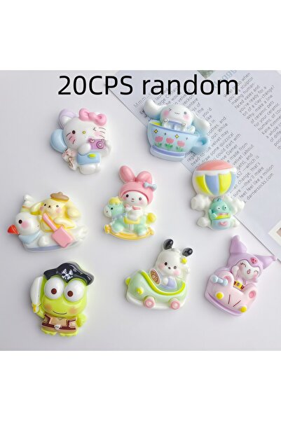 Choice8 20PCS random 10/20PCS Bumper Car Series Resin Accessories DIY Phone C...