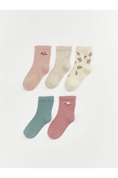 LC Waikiki Пакет от 5 шарени чорапи за момиченце