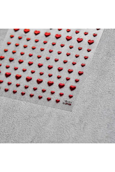 NAILFYOU T-2748 5D Embossed Macaron Heart Decal Rainbow High Quality Nail Art...