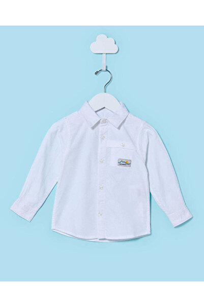 REDTAG قمصان أكسفورد بيضاء للأطفال الرضع مع جيب