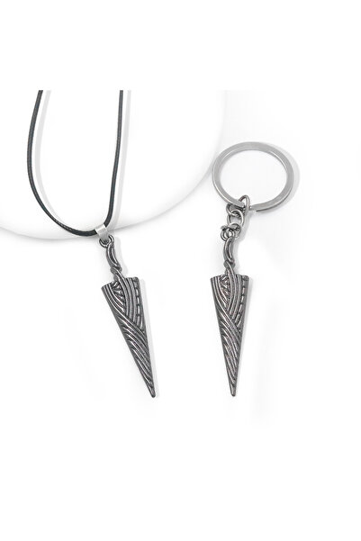 Choice necklacekeychain Game Hollow Knight Bone Nail Logo Keychains The Pale ...