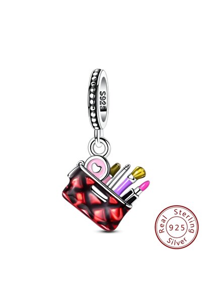 Choice KSC355 New In 925 Sterling Silver Red Makeup Kit Pendant Beads Charms ...