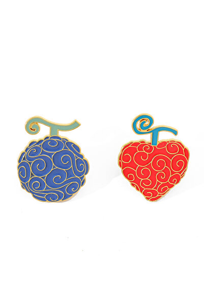 Choice XZ2715 طقم بروشات أنمي مكون من قطعتين بتصميم فاكهة العلكة، شارة عملية ...