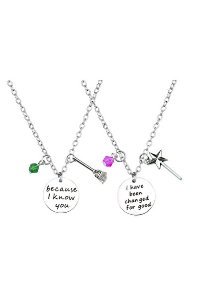 Miniso قلادة N1201 مستوحاة من مسرحية ويكد الموسيقية، إلفابا وغاليندا "لأنني أ...