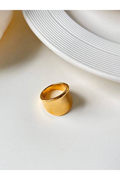 Choice 7 خواتم ذهبية من Peri'sbox بتصميم بسيط، مطلية بالذهب الخالص، بتصميم سم...