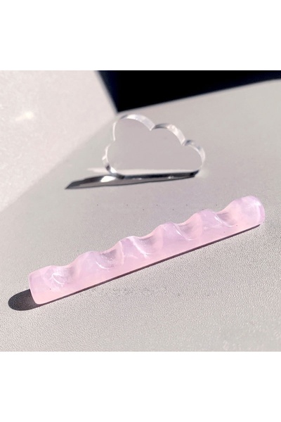 Choice 1pc Pink 5 Grids Acrylic Clear Nail Brush Rack Shelf Painting Pen Rest...