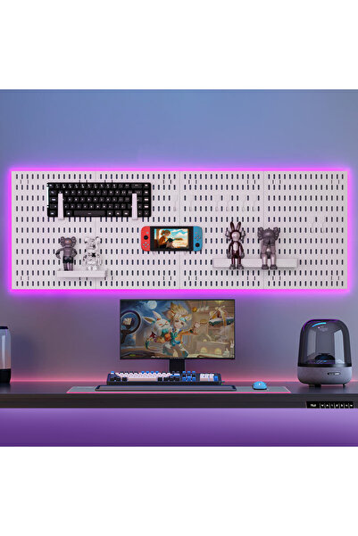 Sumkyle Pegboard Combination Kit Wall Mount Display Pegboard for Wall Organizer Crafts Organization