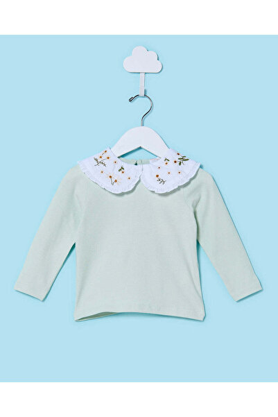 REDTAG Infant Boys Green Embellished T-Shirt