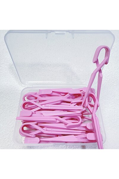 Choice مجموعة مشابك أظافر وردية اللون، 20 قطعة، مقاومة لتسرب طلاء الأظافر الز...