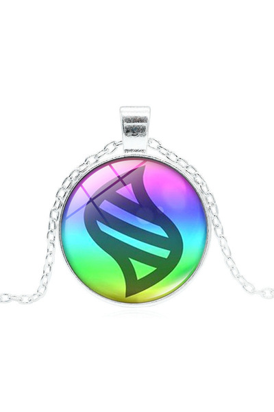 Miniso N355-sliver New Fashion Cartoon Case for Mega Stone Necklace Glass Gem...