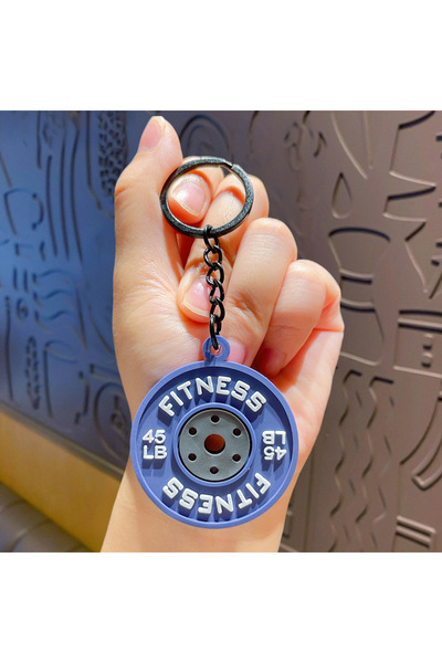 Choice 431-blue Dopamine Barbell Plates Keychain Kettlebell INS Simulation Du...