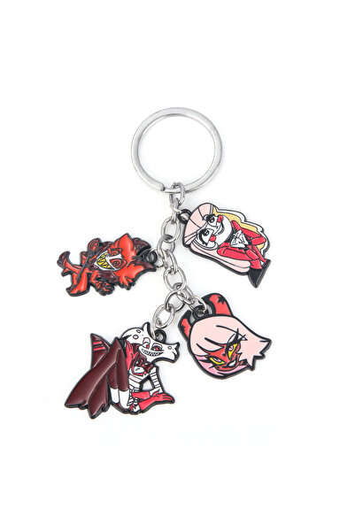 Choice GRAY Anime Hazbins Hotels Keychain Charlie Vaggie Alastor Lucifer Figu...