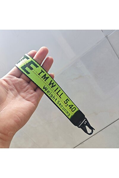 Choice 15 cm light green Punk Street Style 26cm Letter Embroidered Canvas Key...