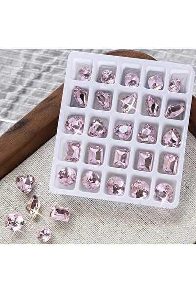 Choice ZB154-3، 25 قطعة من أحجار الراين الزجاجية ثلاثية الأبعاد K9 لتزيين الأ...