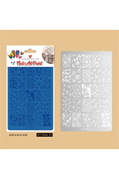 Choice Flower Butterfly Nail Stamping Plate Plants French Geometry Pattern Stamp Template Nail Image Plate